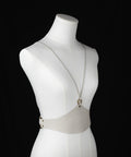 Statement leather corset with soft, structured design